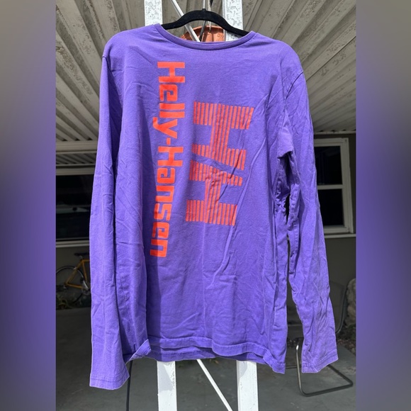 Helly Hansen Violet Long Sleeve with Red Logo - Picture 1 of 1